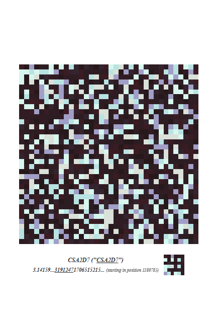 好的，这里有个很棒的消息：@CSA2D7 在 pi 中很早就出现了，显示为“3191247”，位置为 1180785。