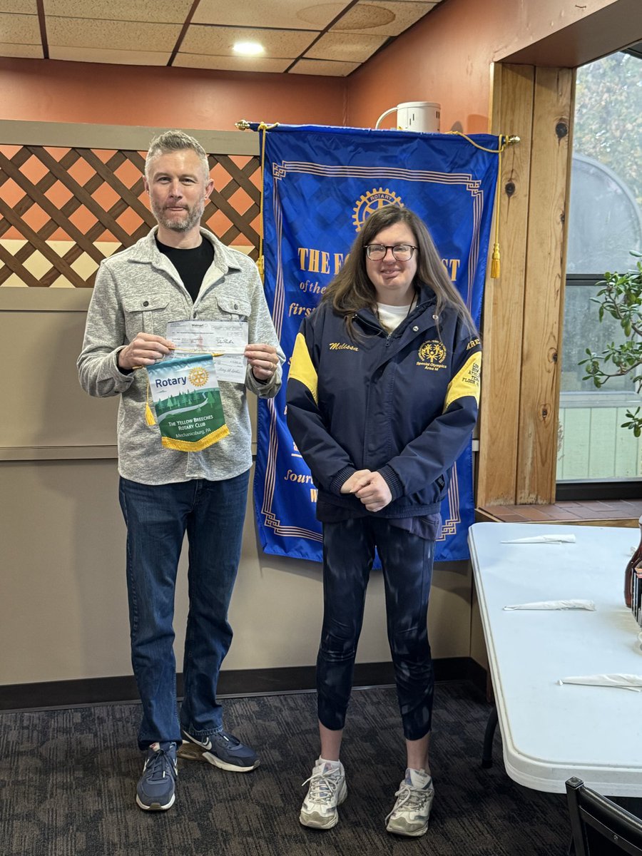 RepDelozier's tweet image. Yellow Breeches Rotary Club presented to Area M Special Olympics over $6,000 to help with athlete activities &amp;amp; the upcoming holiday celebration. The dollars were raised by our mini golf event - we thank those who supported our event and our sponsors like @Walmart! @Rotary