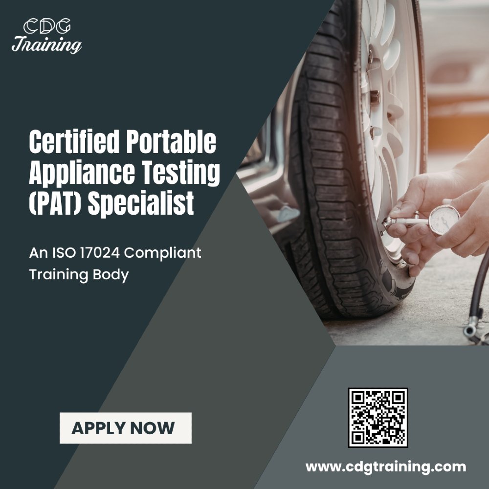 cdgtrainings's tweet image. Boost your electrical inspection skills!
Become a **Certified Portable Appliance Testing (PAT) Specialist** with CDG. Self-paced, accredited &amp;amp; globally recognised training.
👉cdgtraining.com/courses/Certif…

#PATTesting #ElectricalSafety #InspectionTraining #WorkplaceSafety #CDGTraining