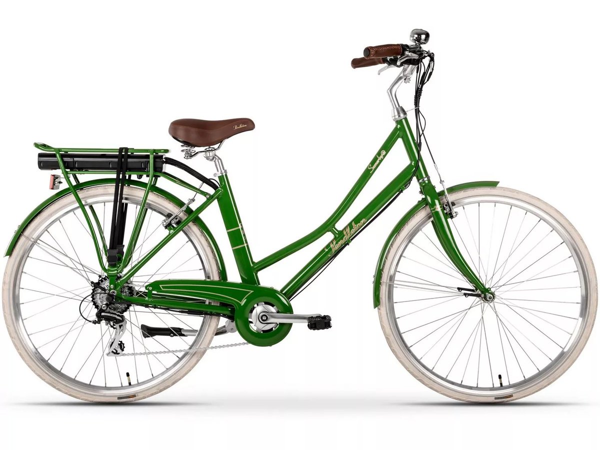 緑色 電動アシスト自転車