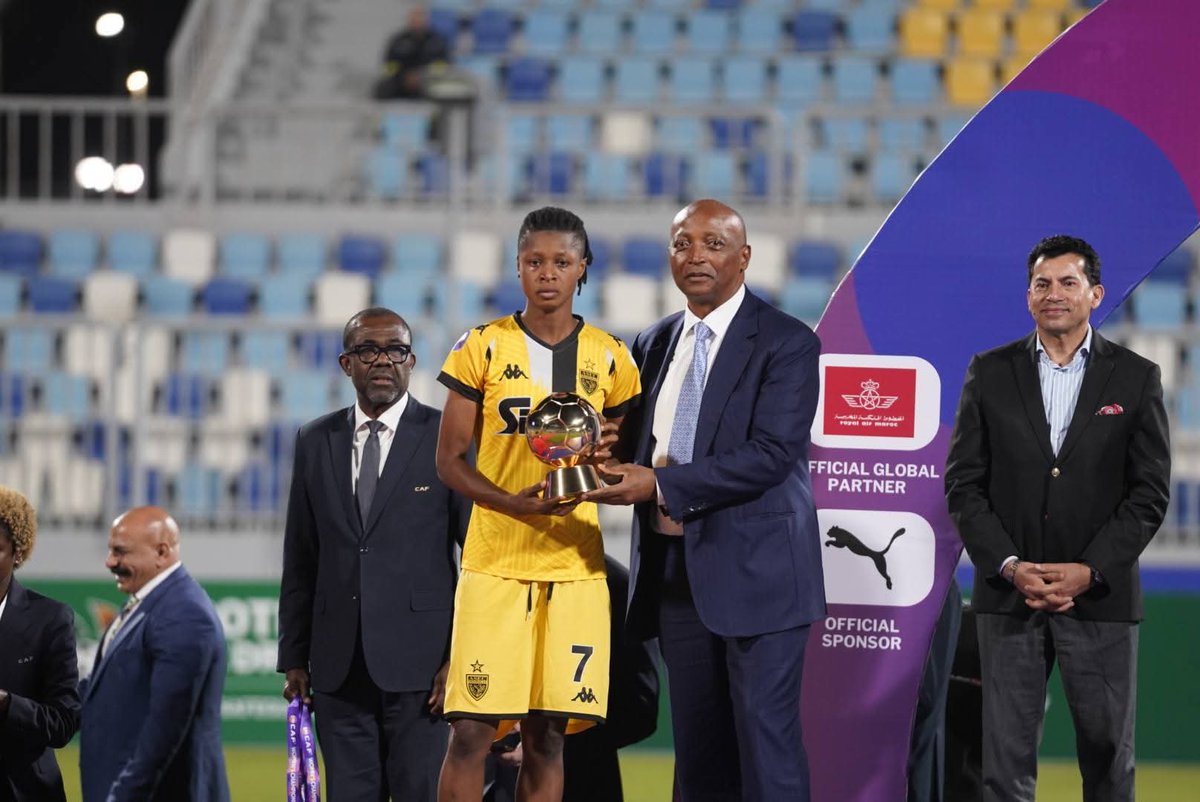MCMalik19's tweet image. @ASECMimosas 💛🖤 striker Habibou Ouedraogo named best player in the CAF Women&apos;s Champions League. 
Well done to the whole team .

#ASEC 
#CAFWCL
#AfricanFootball