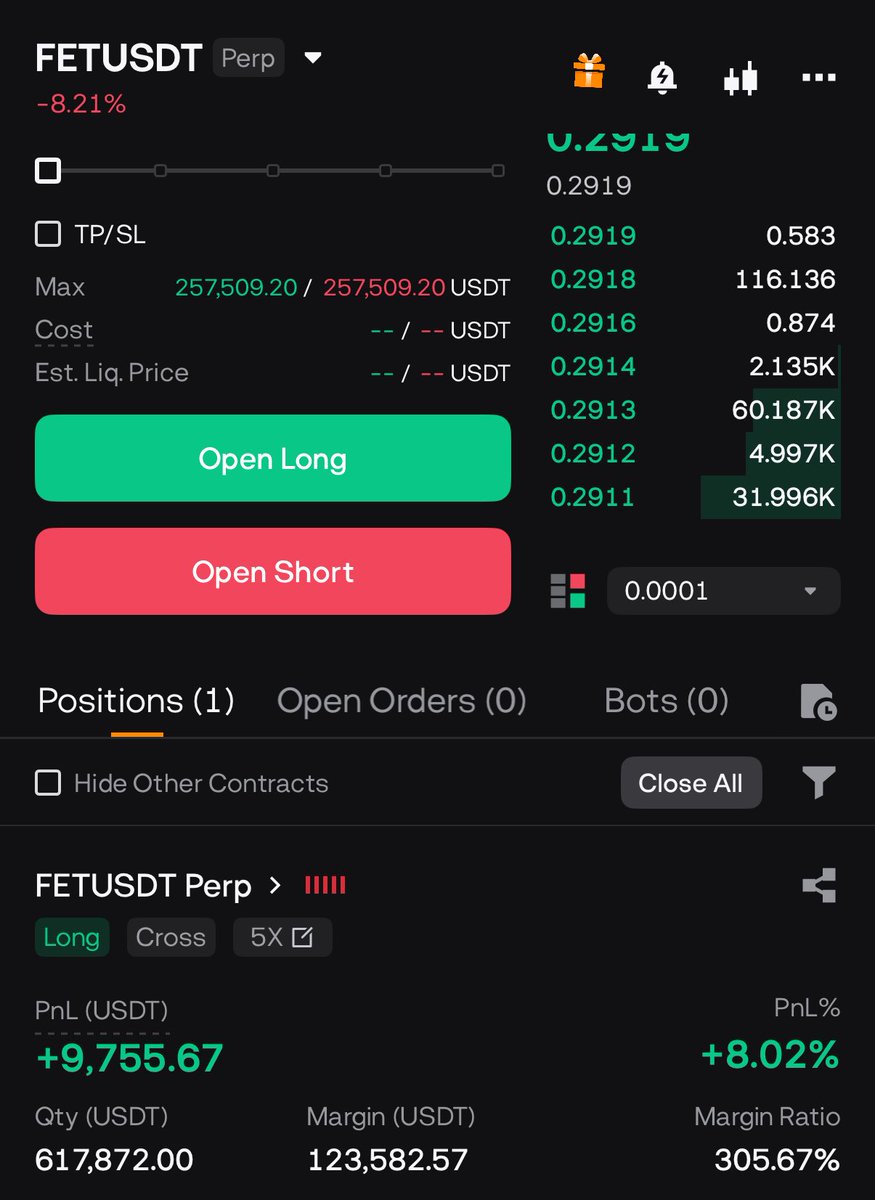 Wanted to share this $FET trade then my phone died 😭