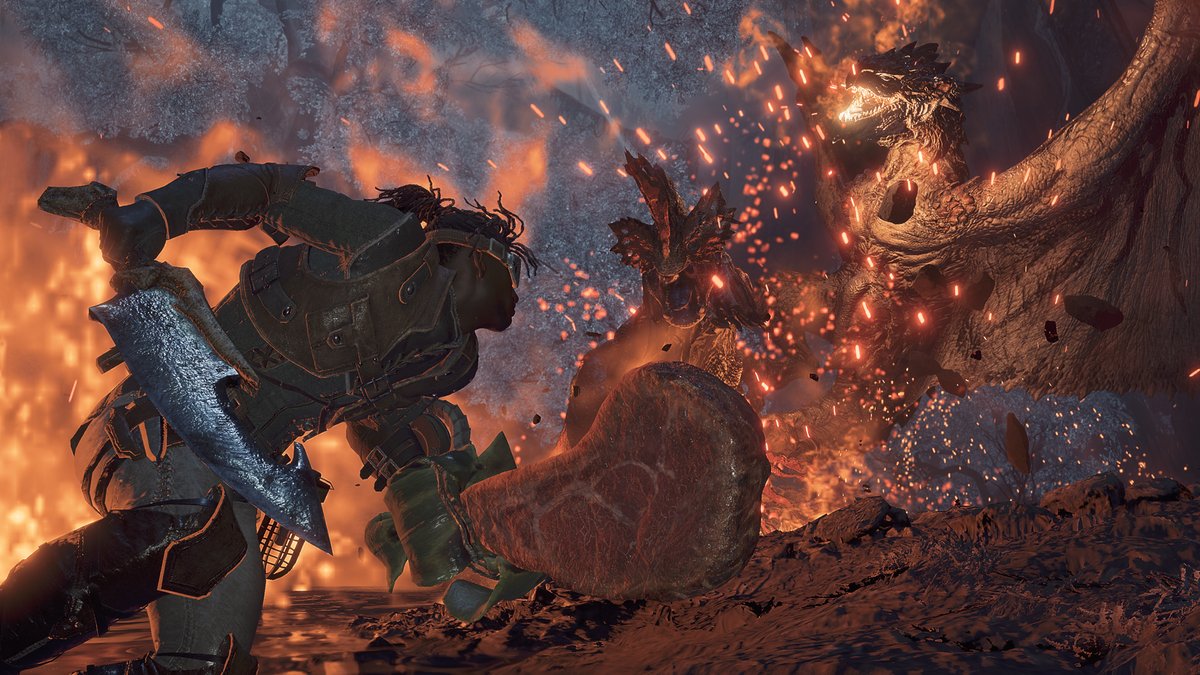 MH_Wilds's tweet image. 【イベントクエスト／今後配信予定】
初回配信期間(日本)：2025年11月26日(水)午前9:00～2025年12月10日(水)午前8:59
特別な素材を集めて、『こんがり肉』と『剥ぎ取りナイフ』モチーフの武器「【双剣テイスティ】」を入手しよう！
※初回クリアで「【こんがり肉ストラップ】」が入手できます。…