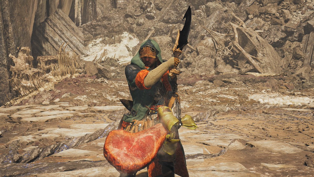 MH_Wilds's tweet image. 【イベントクエスト／今後配信予定】
初回配信期間(日本)：2025年11月26日(水)午前9:00～2025年12月10日(水)午前8:59
特別な素材を集めて、『こんがり肉』と『剥ぎ取りナイフ』モチーフの武器「【双剣テイスティ】」を入手しよう！
※初回クリアで「【こんがり肉ストラップ】」が入手できます。…