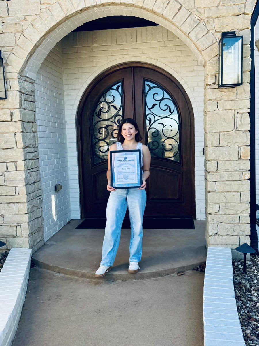 NickPerry8's tweet photo. So proud of this young lady. She is now a certified dental assistant and working towards more. 🫶🏼💪🏼😊 https://t.co/k6Cr28eJD3