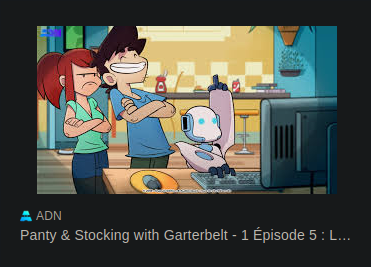 Ca a changé Panty and Stocking dis donc