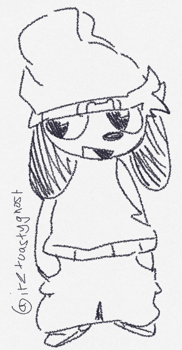 itzToastyGhost's tweet image. old drawing of parappa yarrr (i have posted ts to reddit before) #parappa #art #artist #ParappatheRapper #fanart