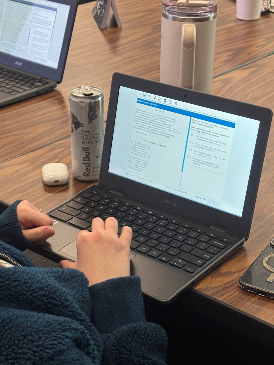 boulder_hs's tweet image. 📝📚 English 10 Honors students powered through their MAP Growth testing today and then settled in with a good book for the rest of class — a perfect mix of focus, perseverance, and quiet reading time. ✨

#English10Honors #MAPTesting #ReadingTime #BCHSReads #bchs41