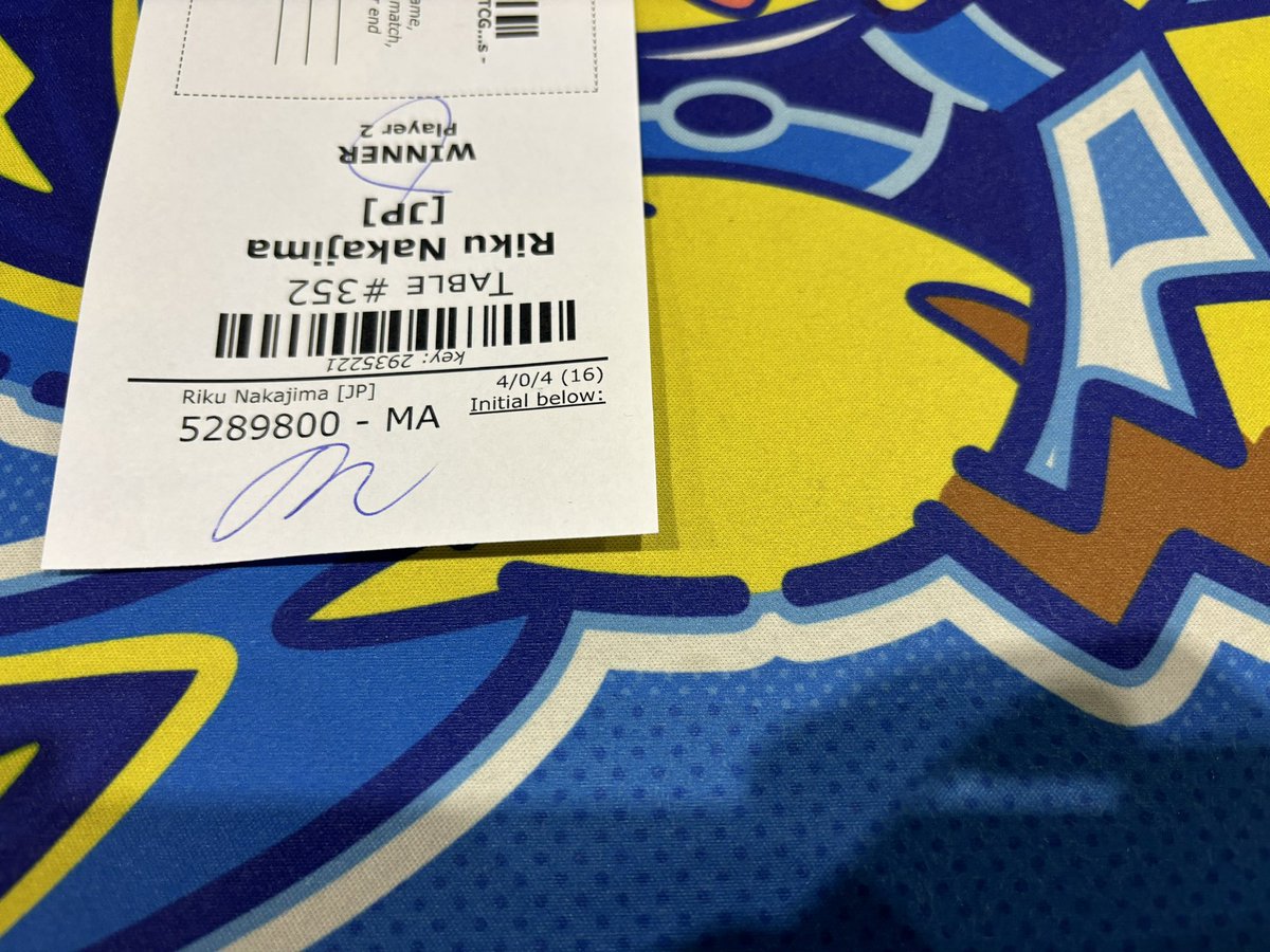 Day2の1ラウンド目を本日やることになり、無事に勝利して 5-0-4（19pt） で明日を迎えます！！！