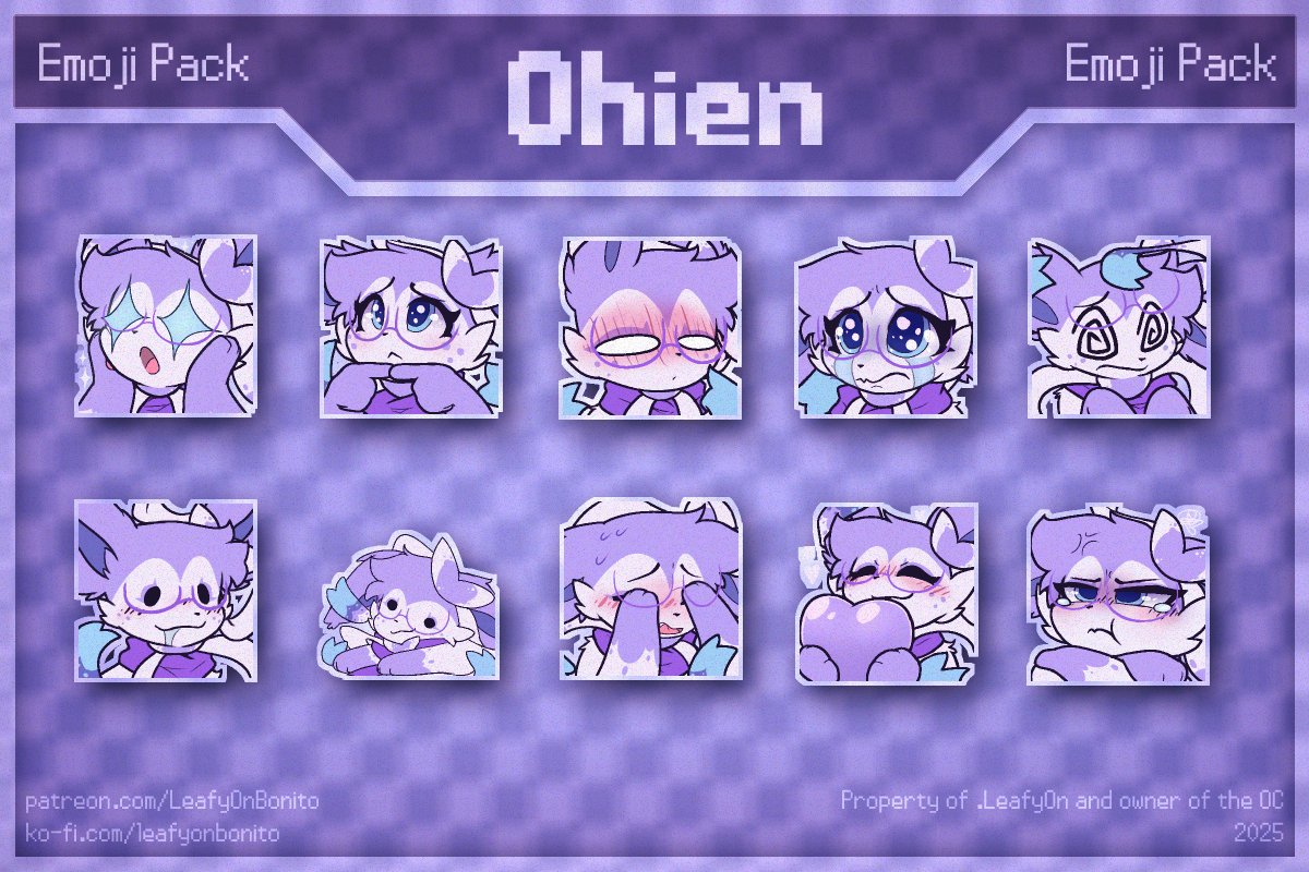 here, have another set of emotes I've done for comm work