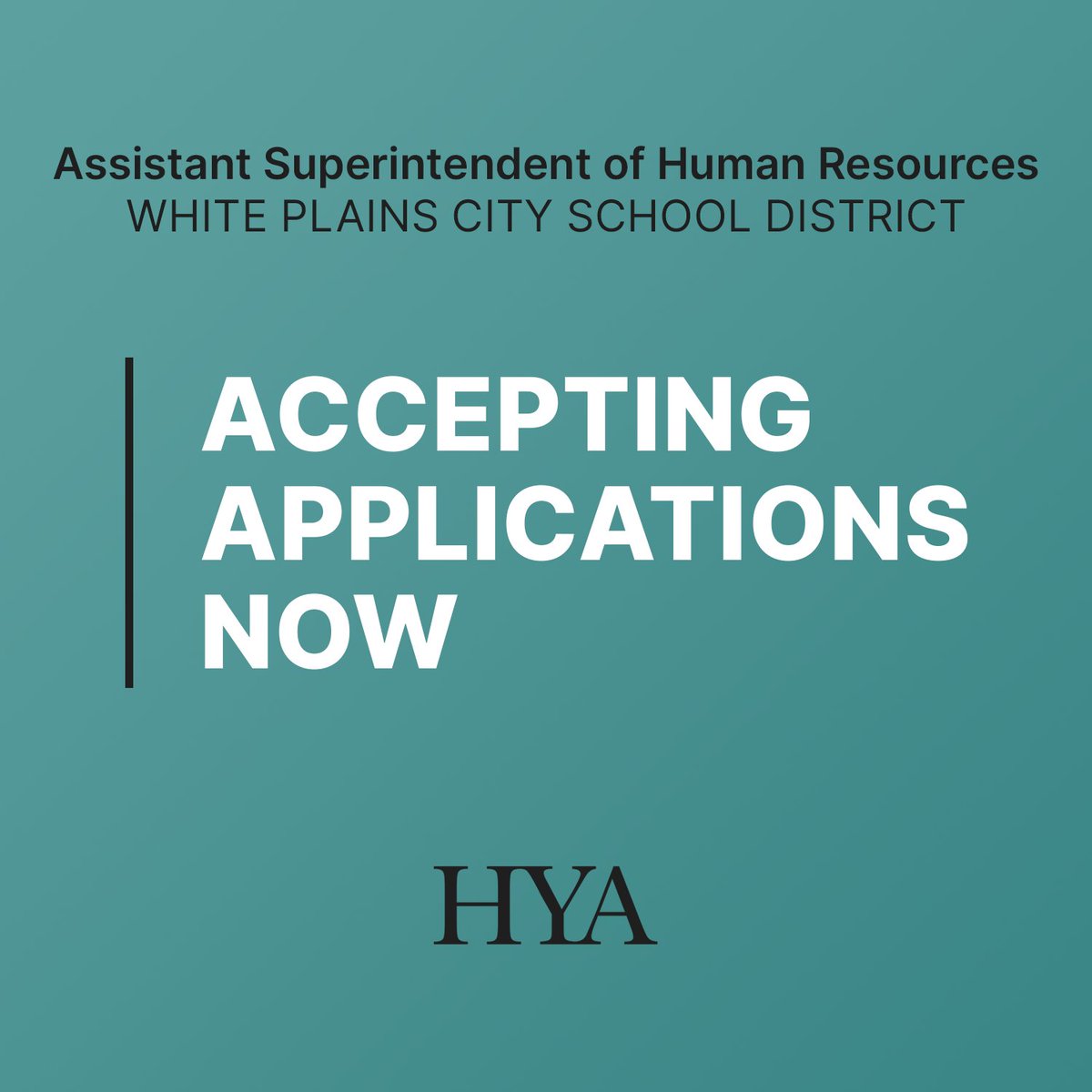 White Plains City School District, NY | #AssistantSuperintendent of #HumanResources Apply Today! 
bit.ly/49q2gLc

#HYAsearch #Education #Jobs #EducationJobs #suptchat #edleadership #edadmin