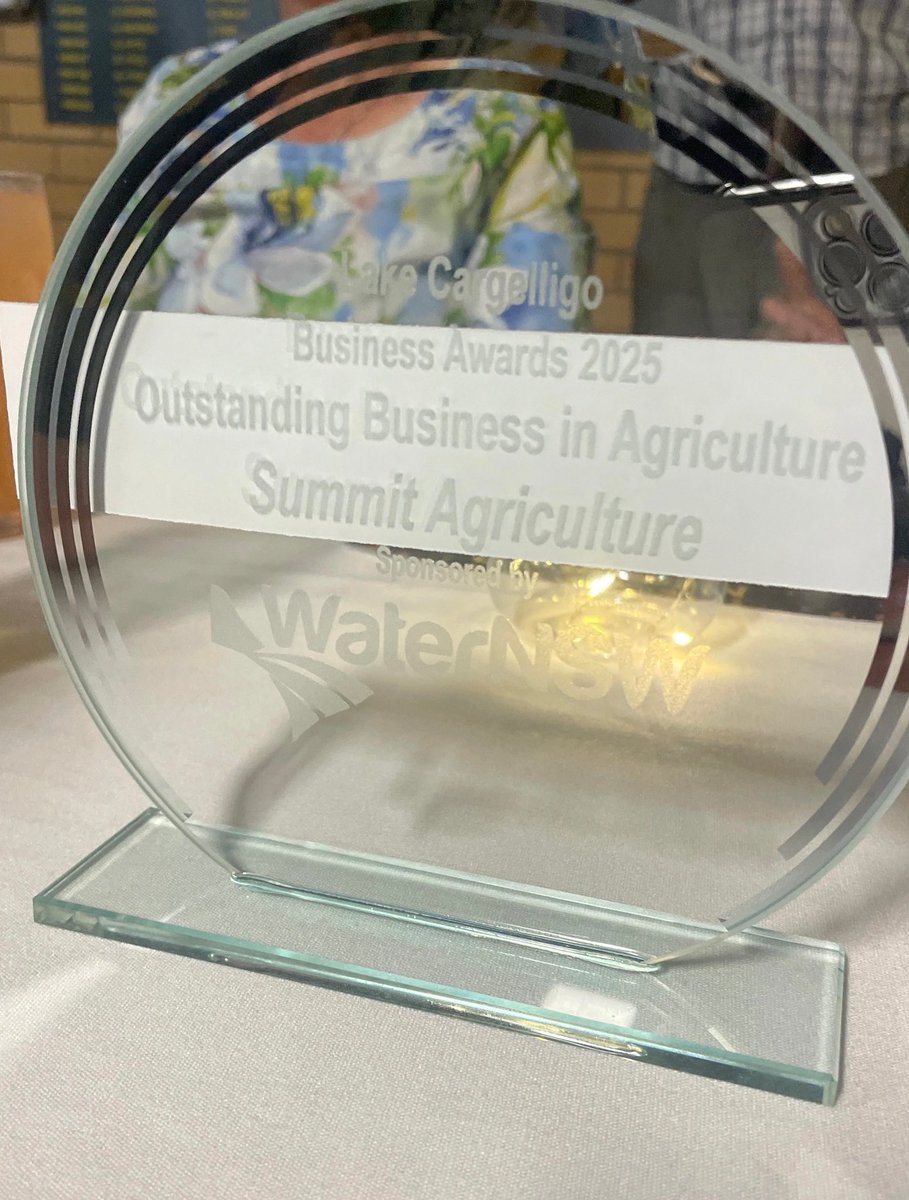 Last night <a href="/em_ayliffe/">Emma Ayliffe</a> and @kymayliffe attended the Growing the Lachlan Lake Cargelligo Business Awards representing Summit Ag. We are honoured to have taken home the Outstanding Business in Agriculture! We couldn’t do this without our wonderful communities and clients so thank