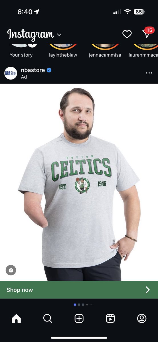 TurnerHarper4's tweet photo. This shirt must cost an arm and a leg @celtics https://t.co/H1dBcJXxGF