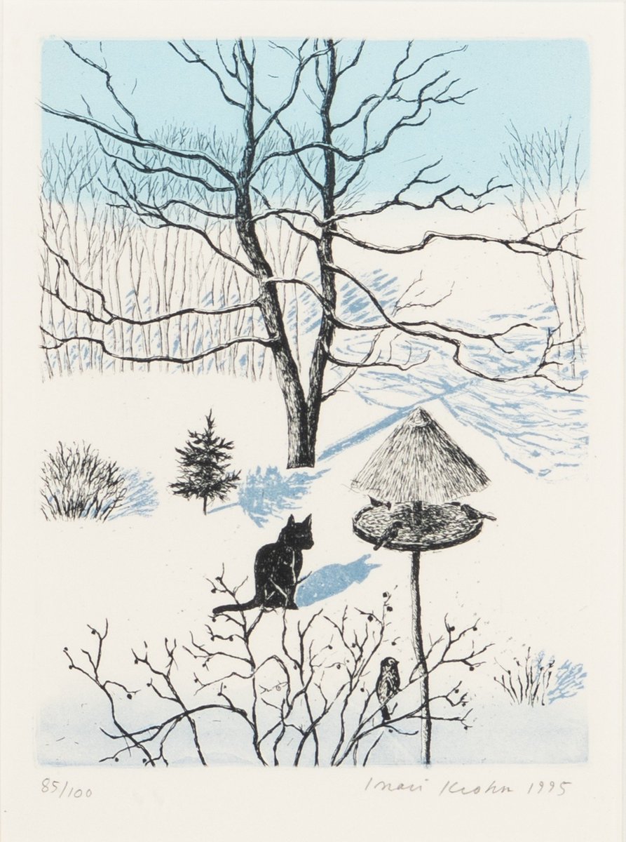 marysia_cc's tweet image. Inari Krohn（Finnish, b.1945）
Cat