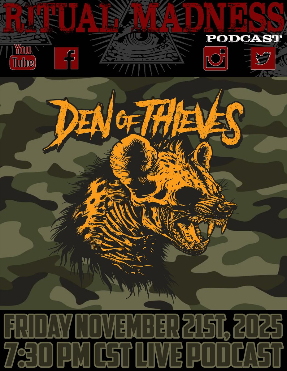 Going dow shortly join us youtube.com/ritualmadnessp…