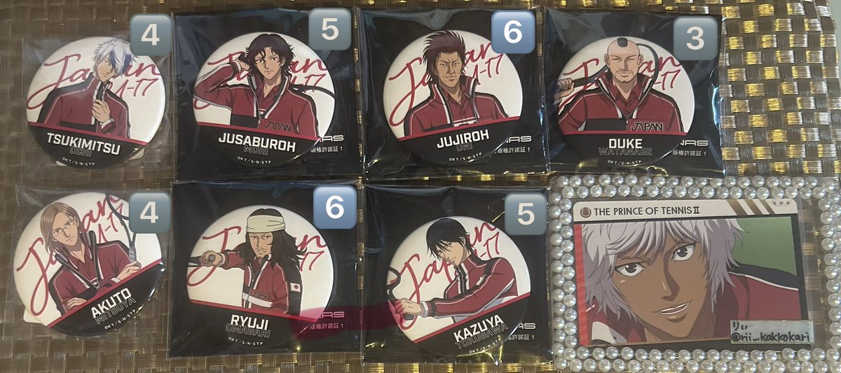 交換、譲渡】新テニスの王子様 テニフェス 缶バッジコレクション 日本