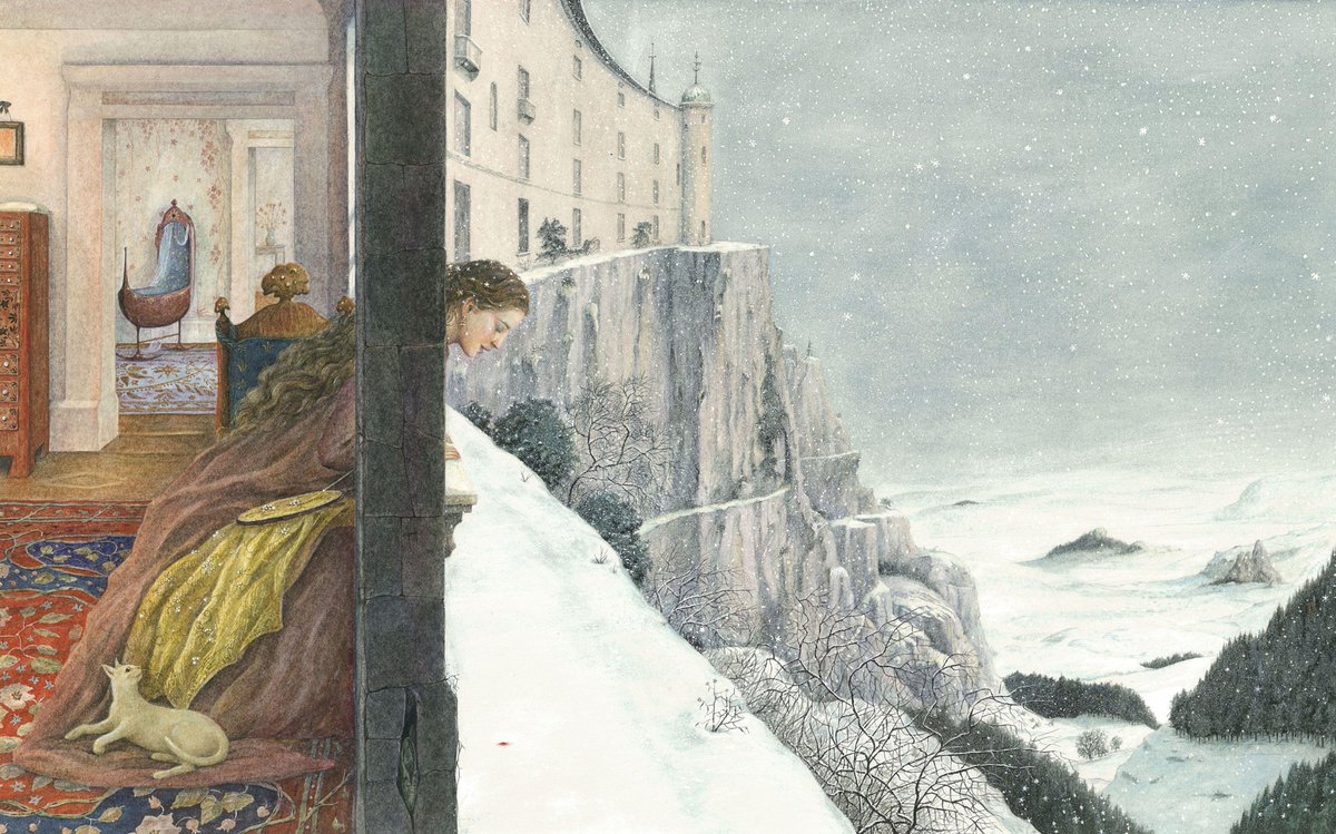 Angela Barrett, Illustration for Snow White, 1992