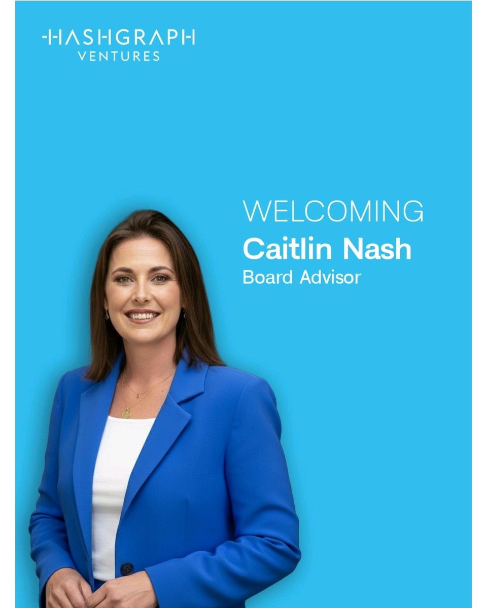 SYCR6h8A4qUyAHf's tweet image. linkedin.com/posts/hashgrap…

#Hashgraph Ventures (#Hedera)
We&apos;re pleased to welcome Caitlin Nash as a Board Advisor to the Hashgraph Venture Fund.