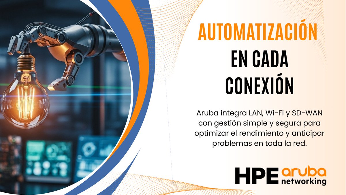 fix_uno's tweet photo. @Aruba impulsa la transformación de la conectividad empresarial con Aruba Central, su plataforma de red en la nube que unifica gestión, automatización con IA y seguridad Zero Trust para entornos LAN, Wi-Fi y SD-WAN. 

#Aruba #Networking #AIOps #Seguridad #CloudManagedNetworking https://t.co/SzPV96QvBo