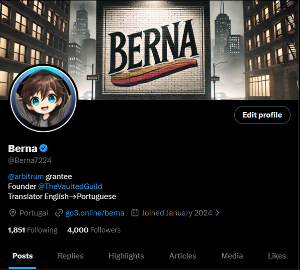 I REACHED 4000 FOLLOWERS!

Thank you so much to all of you, none of this would be possible without your support.

BUT I DO WONDER..
How would 4100 feel?!

x.com/Berna7224/stat…