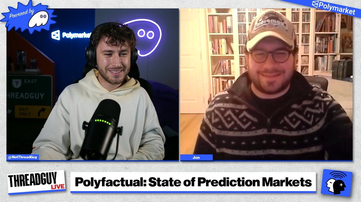 Threadupdates_'s tweet image. Threadguy is now LIVE with @polyfactual  

twitch.tv/threadguy