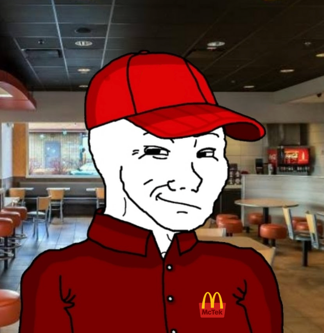 TTvBobbyBallz's tweet photo. Me realizing i lost the short on bitcoin futures so now i actually gotta put the fries in the bag🥲$MCTEK https://t.co/uI5EKMjcEP
