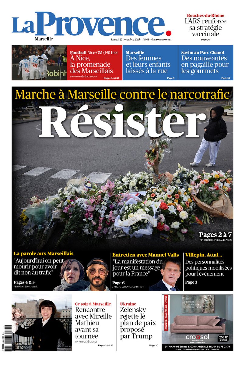 À la une de ce samedi