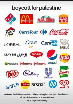 Motherl28134473's tweet image. BOYCOTT THOSE COMPLICIT IN GENOClDE