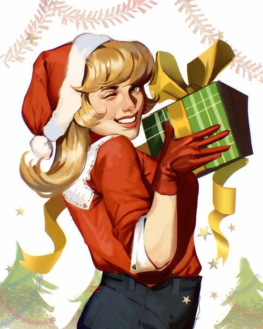 lil illustration for holiday cards I'm making rn uhhhhh