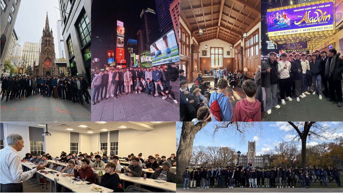 ColumbusHS_Mia's tweet image. What a week of growth! Our Explorers visited Syracuse, Cornell, Columbia, NYU, Princeton, and more—experiencing campus life, meeting industry leaders, and reflecting at the 9/11 Memorial. A reminder of what happens when students explore, discover, and become. #CPride #Adelante
