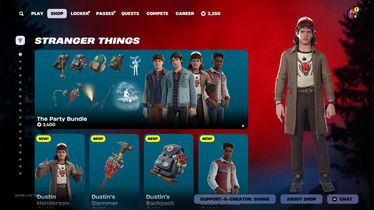 NEW STRANGER THINGS SKINS OUT NOW 🔥

GET THEM HERE: fortnite.com/item-shop?crea…

Use Code "Shiina" to support me, thank you!! ❤️ #EpicPartner