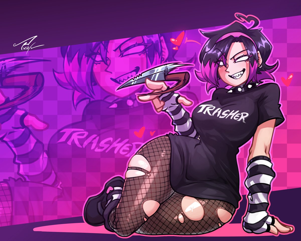 Goth Nene, why not?

#fridaynightfunkin #Nene #gothgirl #Fanarts