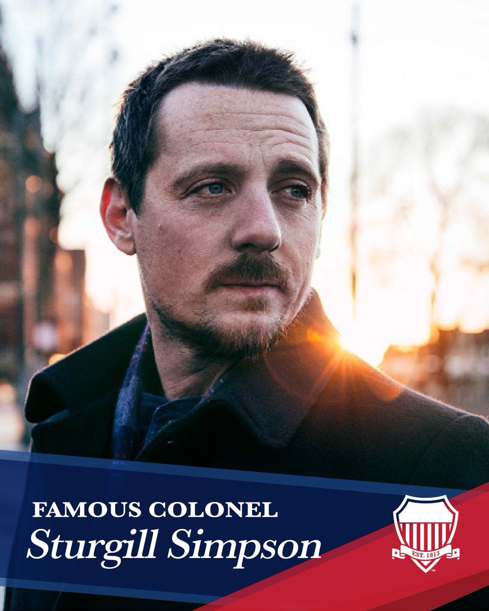 KYColonels's tweet photo. Also known as Johnny Blue Skies, Sturgill Simpson became a Kentucky Colonel in 2018. His song "Oh Sarah," from his "A Sailor's Guide to Earth" album, is dedicated to his wife. The record as a whole is dedicated to his first son. #HOKC #KYColonels #KentuckyColonels #FamousColonels https://t.co/SKy4LQbw1h