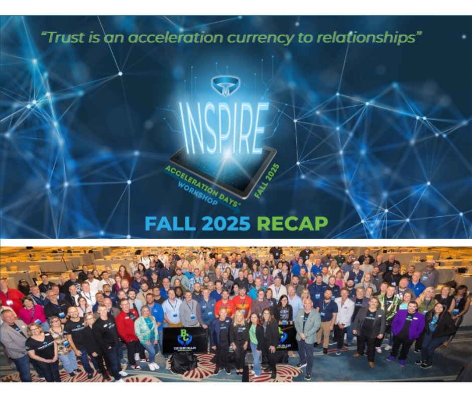 BlueCollarSG's tweet image. The theme was INSPIRE &amp;amp; this event delivered. ✨

From the electric energy to 150+ powerhouse members &amp;amp; 65+ Elite Buy® vendors, our Fall 2025 #AccelerationDays®Workshop was a launchpad for breakthroughs, bold ideas &amp;amp; real connections. 🔥

#Leadership #HomeService #BusinessGrowth