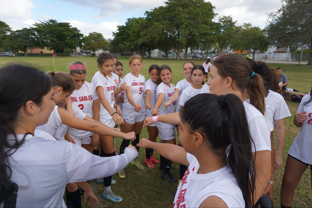 CavsConnect's tweet photo. Yesterday, our Lady Cavaliers went on the road to Miami Southridge High. In a hard-fought battle, our girls won the game with an impressive score of 7-3 showing off their resilience and Cavalier spirit. #whygables https://t.co/3vohqKmbHk