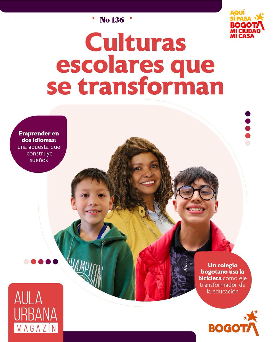 idepbogotadc's tweet image. 🤩 No te quedes sin descubrir el contenido del #MagazínAulaUrbana. Descubre experiencias inspiradoras y conoce el liderazgo de comunidades educativas que están fortaleciendo vínculos sólidos y generando transformaciones sostenibles. 🏫

Lee y comparte 👉 acortar.link/6hjCvw