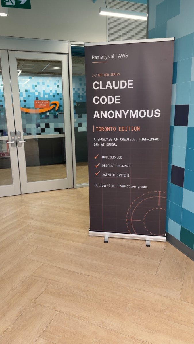 hasaamb's tweet image. Shoutout @dhasandev for hosting a great @claudeai event at AWS today. 

Super cool hearing insights from senior Amazon employees and the approach enterprises are taking to AI adoption.

Really excited for trysquad.ai too 🔥
