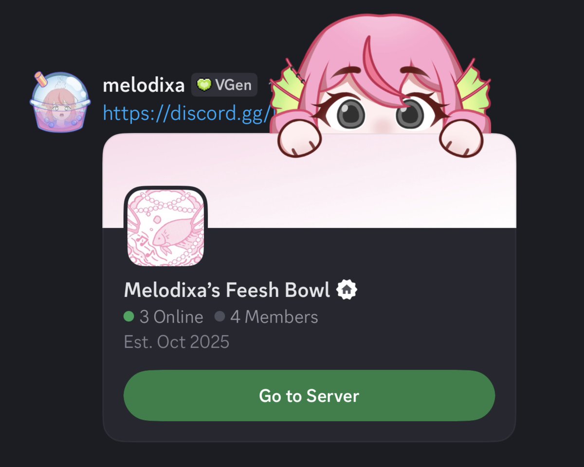 i made a community server :D 
friends feesh and all welcome ;v;💖

🔗⬇️