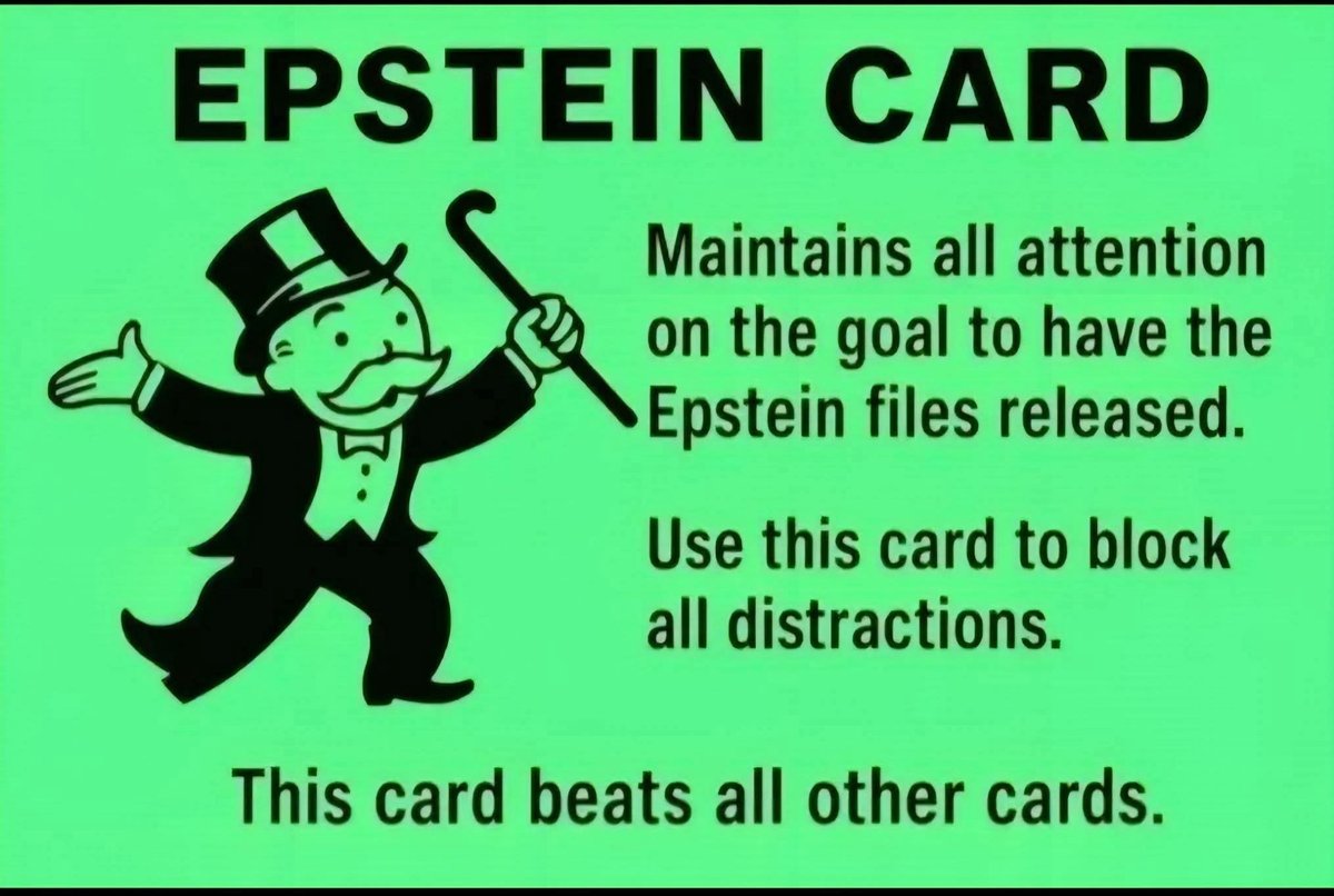 Today is a great day to release ALL of the Epstein files, unredacted.