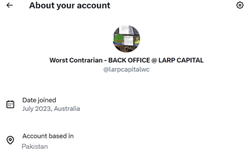 Worst Contrarian - BACK OFFICE @ LARP CAPITAL tweet media