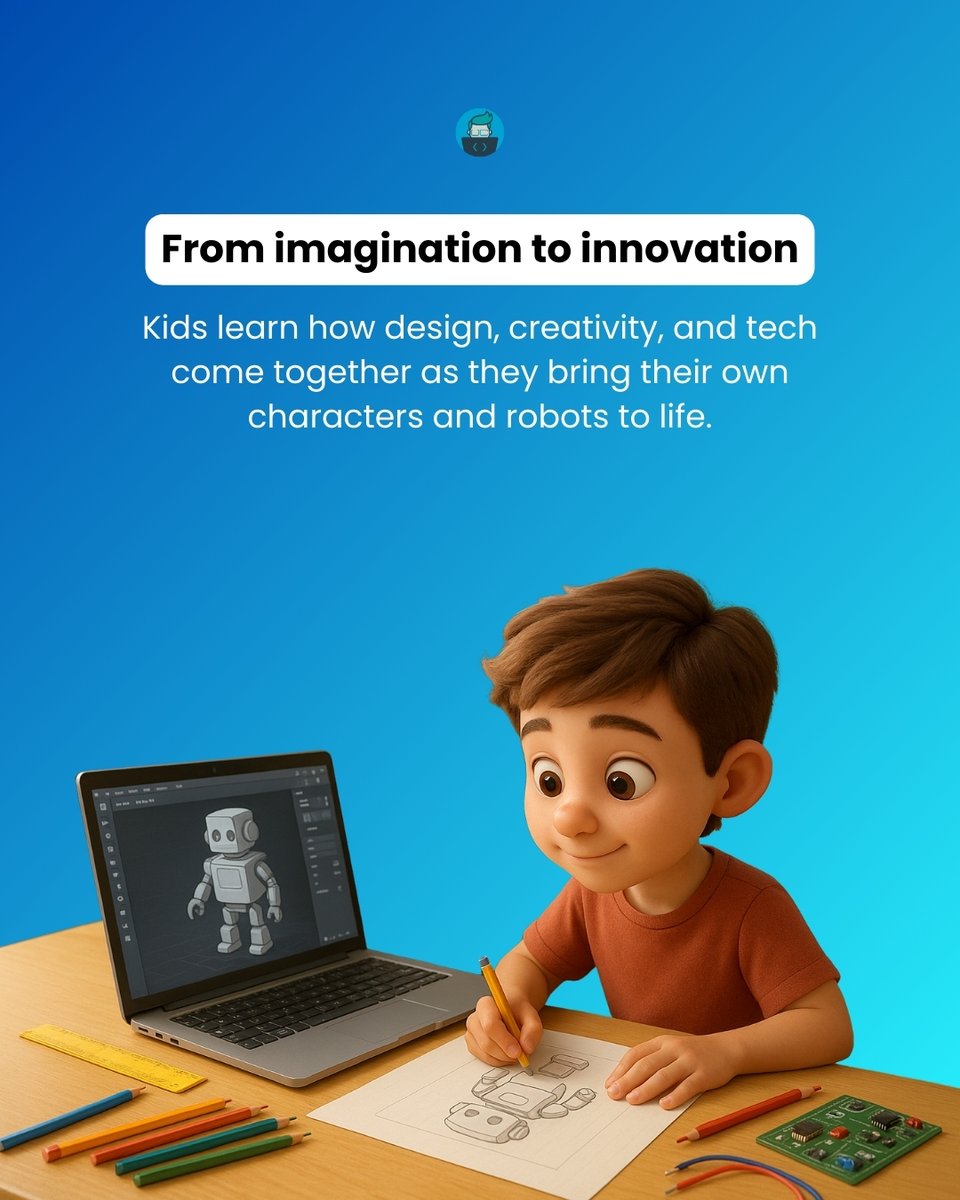 ultimatecoders's tweet image. This is more than drawing a robot.
It’s your child learning to design, create, and bring ideas to life using real technology.
And at Ultimate Coders, we’re here to guide every step of that journey.
#YoungInnovators #UltimateCoders