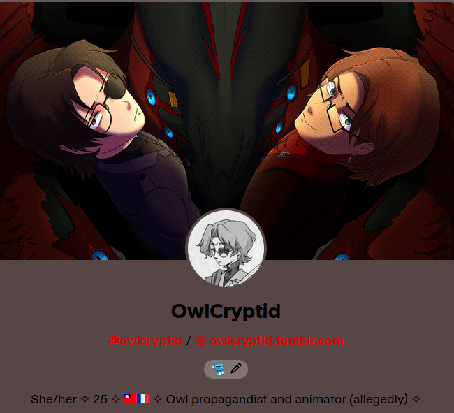 OwlCryptid's tweet photo. (Updated pinned tweet)
If u want more cool stuff like that u can find me there .. https://t.co/jdHrA9OIS2