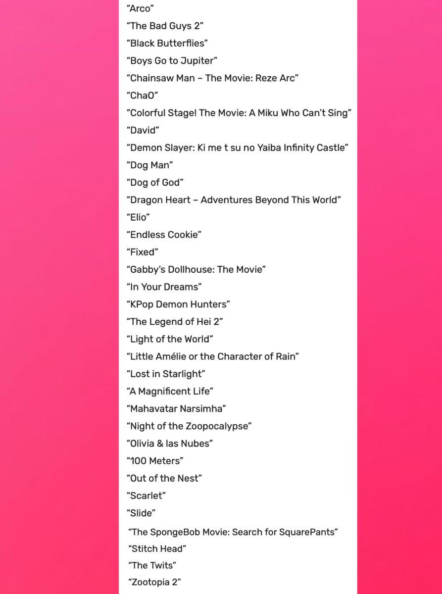 ToonHive's tweet image. The Academy has confirmed 35 animated films are eligible for the 2026 Oscars’ Best Animated Feature category.