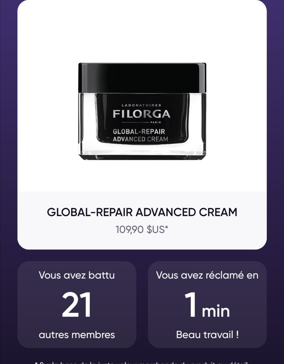 TestMaquillage's tweet photo. Nouveau test:
Crème jour anti âge global.
Pot de 50ML
@Influenster
#influenster
#filorga https://t.co/1HhrHEf4t4