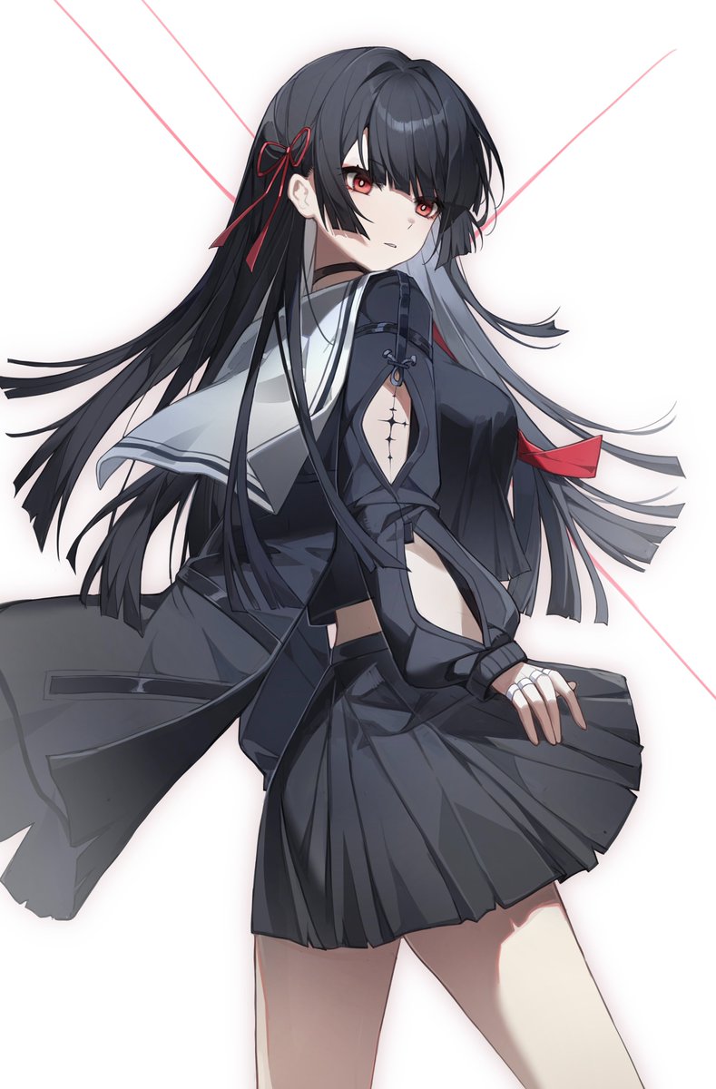 Chisa 🖤 
#鳴潮 #WutheringWaves #千咲 #千咲ちゃん #Chisa 
pixiv.net/en/artworks/13…