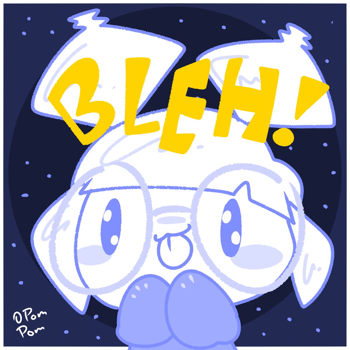 PompomNotes's tweet image. The queen of the Pompoms... Is just as silly! 👻✨ 

#originalcharacter #oc #cute #art #digitalart