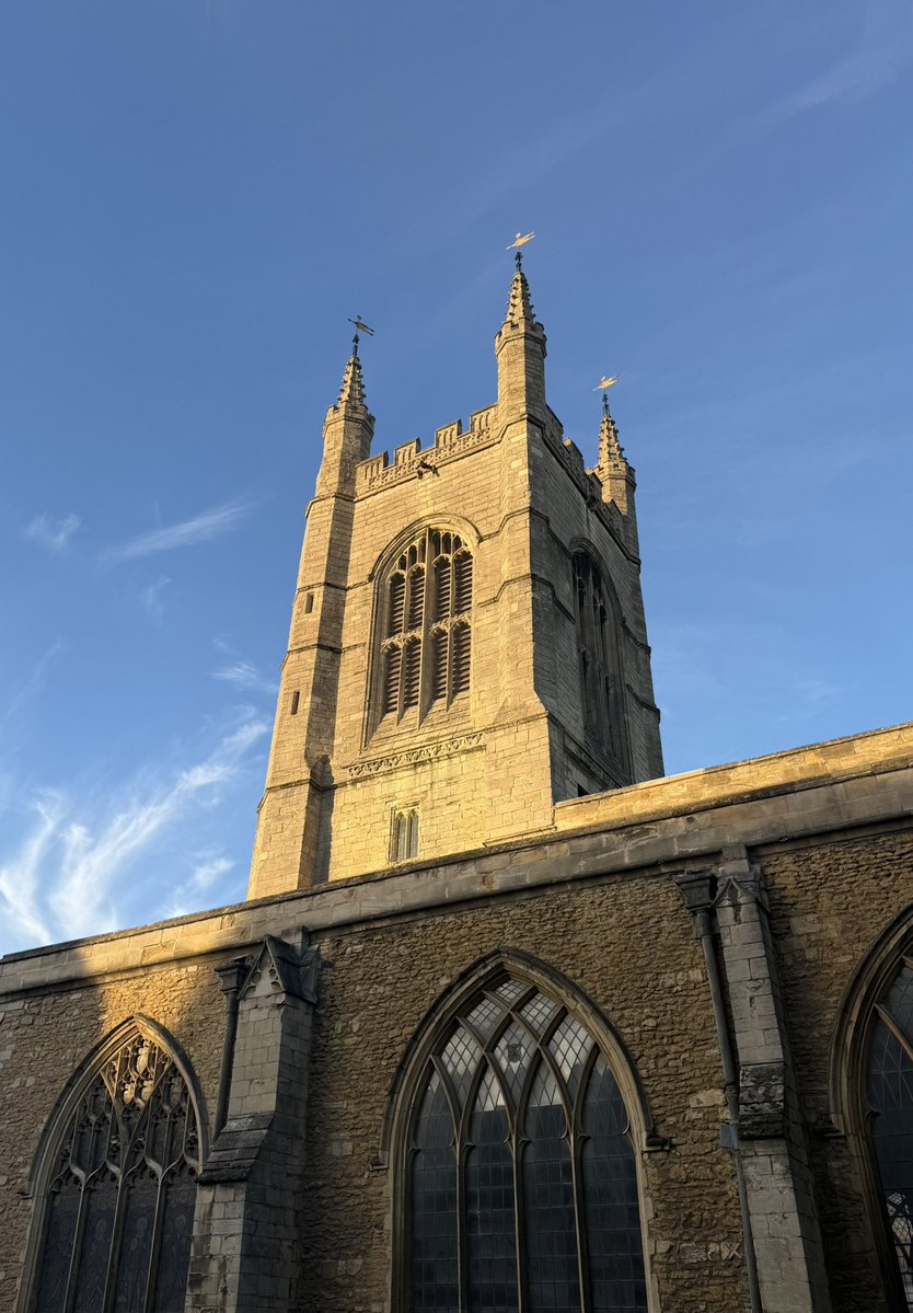 Last tweet of the day … St John’s church Peterborough this afternoon …