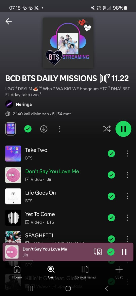 Akun ini selalu update misi bcd gercep bgt 

open.spotify.com/playlist/4avZJ…