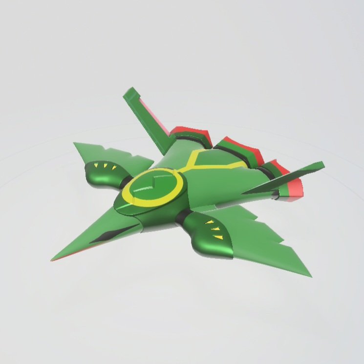 garden_robot's tweet image. high key proud of my rayquaza themed air rider design