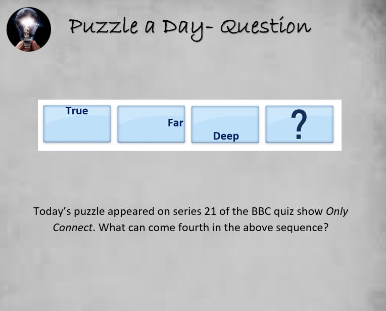 PuzzleADayBlog's tweet image. An Only Connect Puzzle

#puzzle #puzzles #puzzleaday